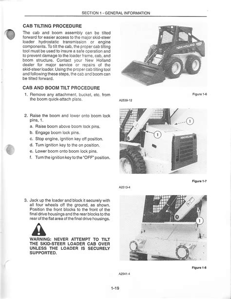 new holland skid steer tilting troubleshooting